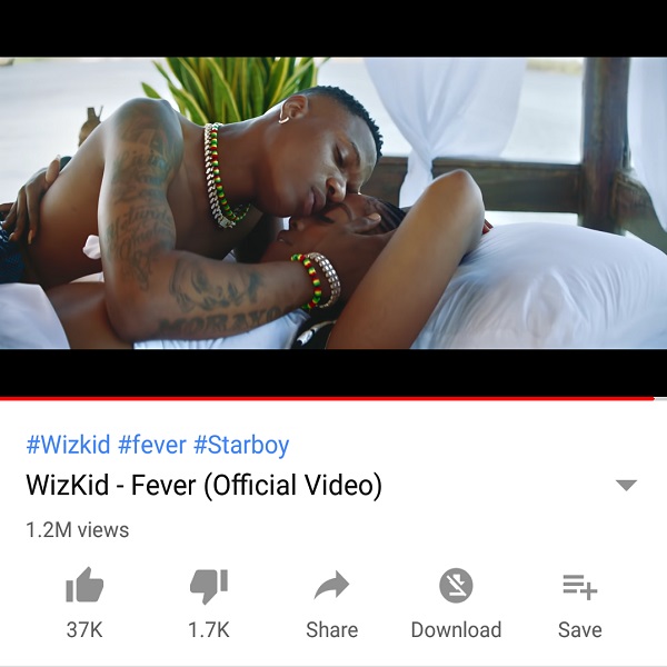 Wizkid Fever 1M