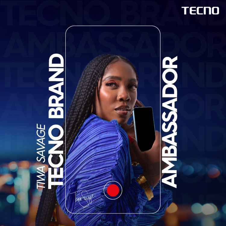 Tiwa Savage Becomes The First Female Tecno Brand Ambassador