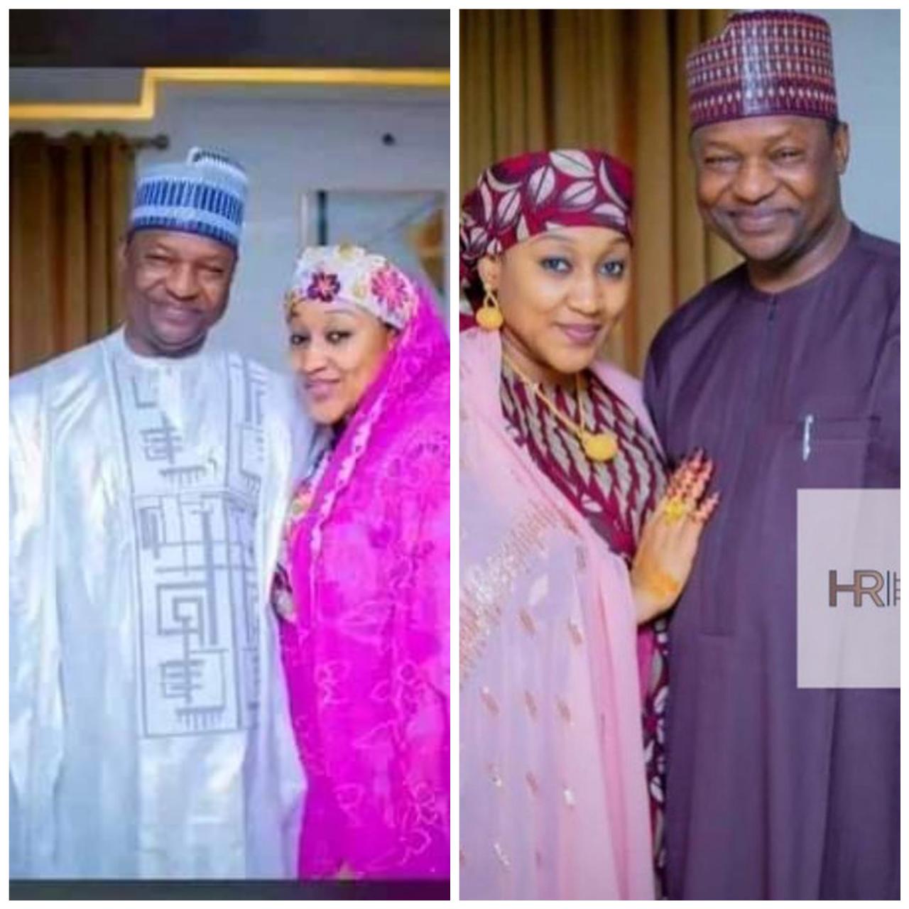Photos of Attorney-General, Abubakar Malami and his new wife, Hadiza Buhari