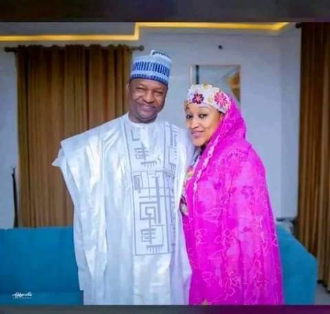 Photos of Attorney-General, Abubakar Malami and his new wife, Hadiza Buhari 