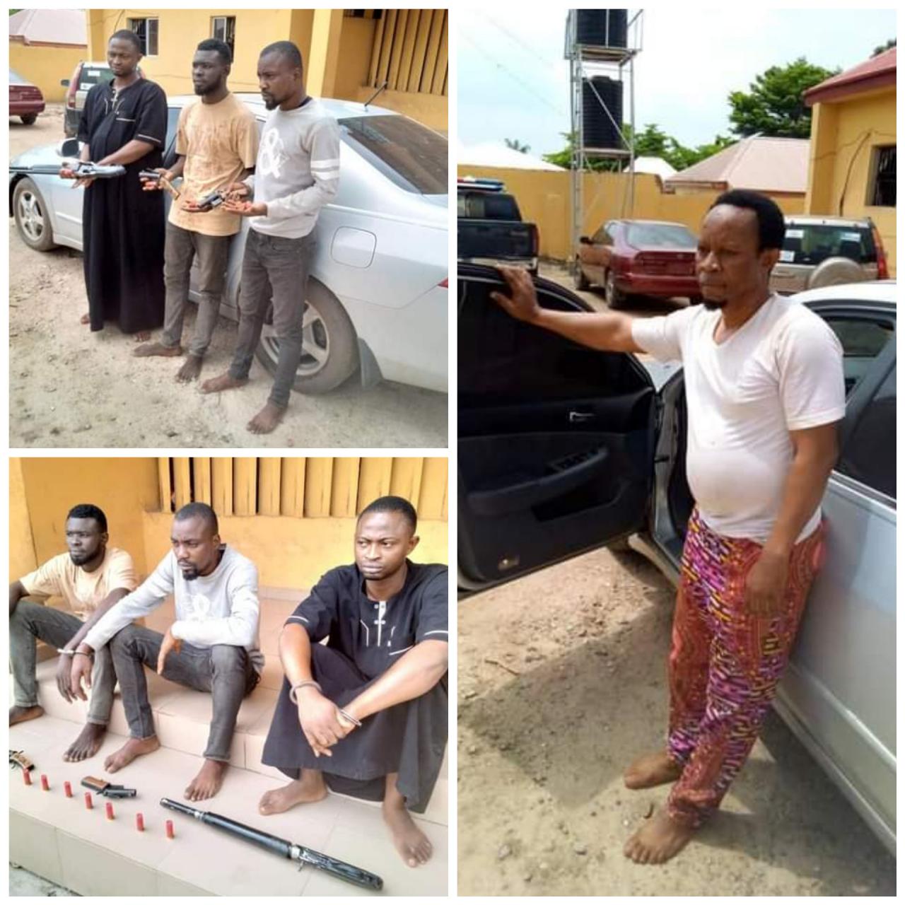 Police arrest armed robbery suspects in Nasarawa, recover firearms and stolen vehicle