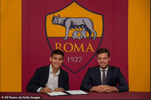  Paulo Dybala completes free transfer to Roma after leaving Juventus 