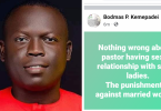 "There is nothing wrong about a pastor having sexual relationship with single ladies" - Bayelsa Governor