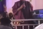See trending video of APC National chairman, Abdullahi Adamu, on a church