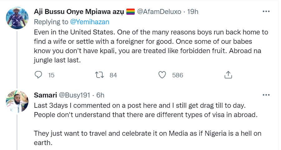 Twitter users explain why some Nigerians are single abroad 