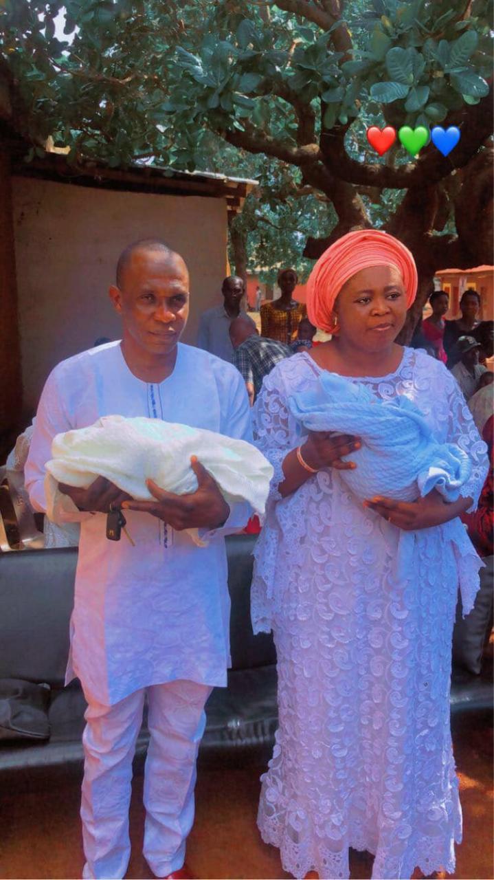 Nigerian couple welcomes twins after 13 years of waiting 