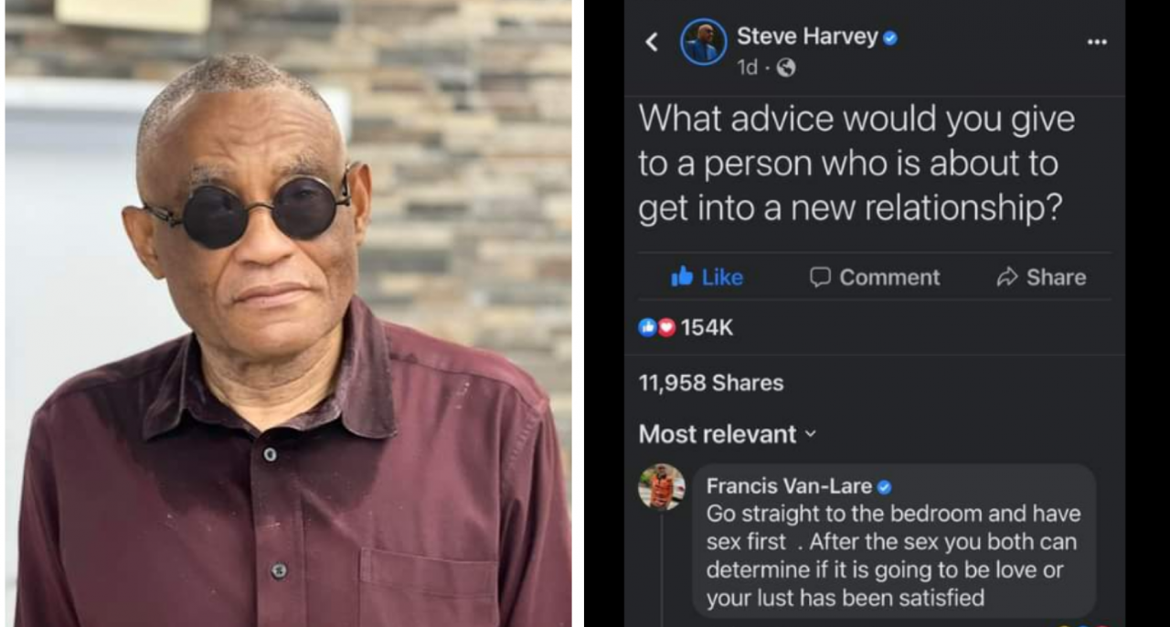 "Go straight to the bedroom and have sex first" - US-based Nigerian businessman,?Francis Van-Lare advises people who are about to get into new relationships 