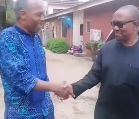 Peter Obi visits Afrobeat singer, Femi Kuti (video)