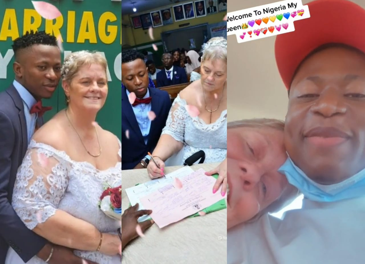Trending video of a young Nigerian man and his Caucasian lover