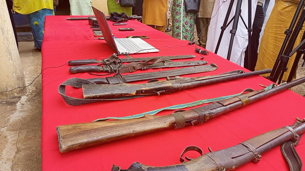 Police parade 8 notorious Shila group members and 23 other suspects in Adamawa  