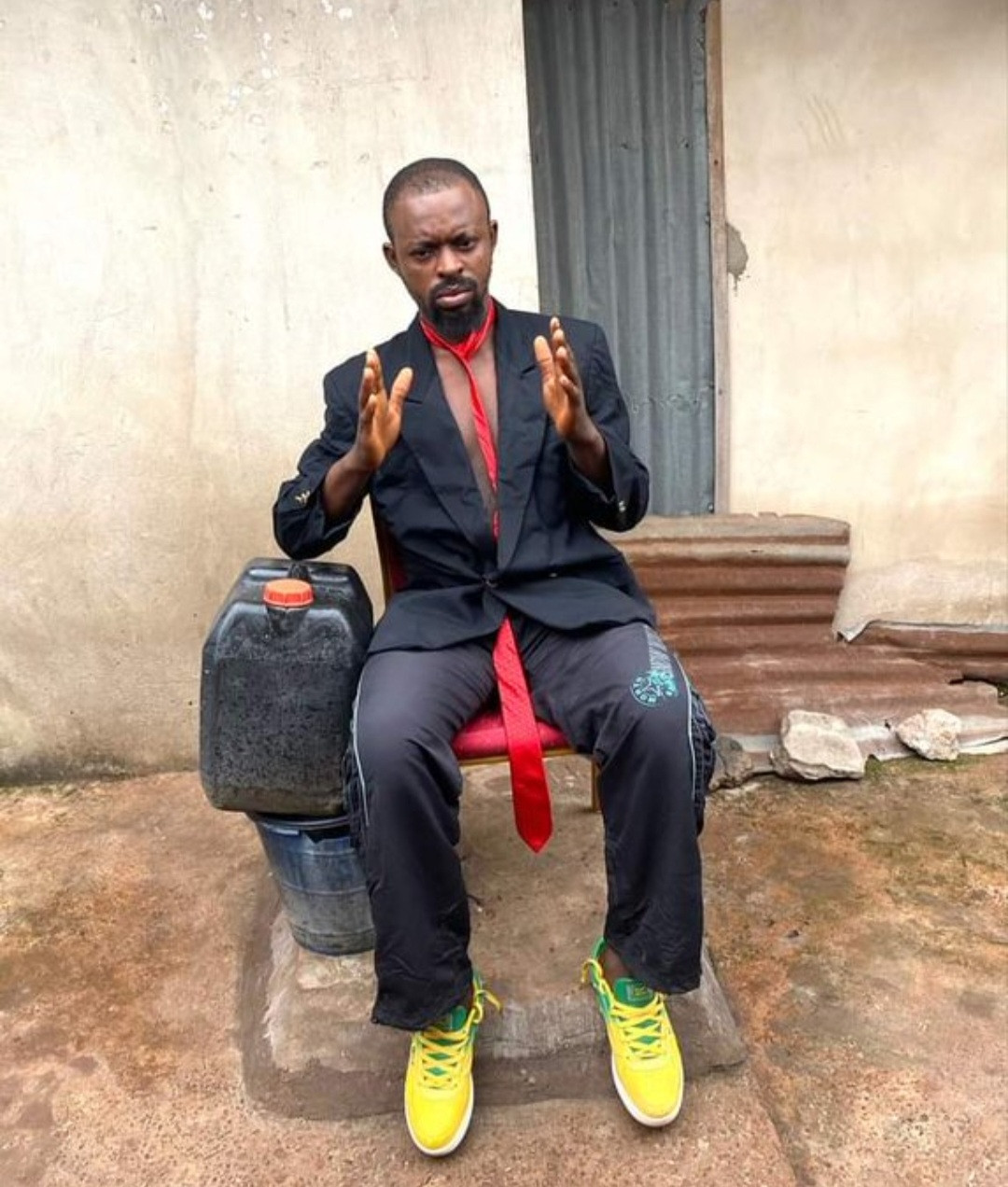 Nigerians begin #ShettimaChallenge to recreate outfit worn by Kashim Shettima to the NBA conference (photos)