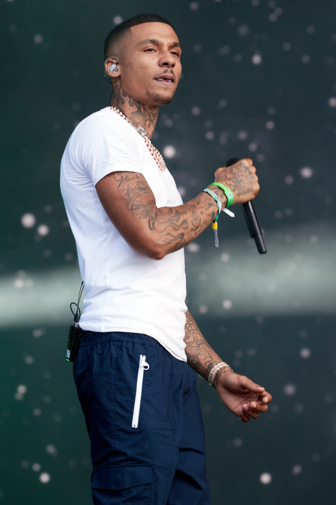 LONDON, ENGLAND - SEPTEMBER 11: (Editorial Use Only) Fredo performs during day 2 of Wireless Festival 2021 at Crystal Palace on September 11, 2021 in London, England. (Photo by Burak Cingi/Redferns)