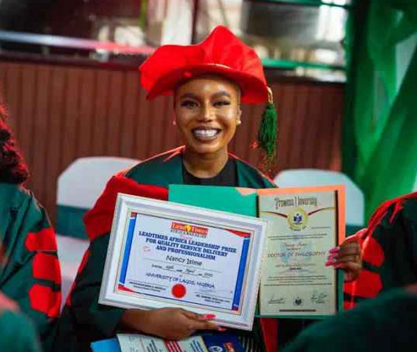 Nancy Isime Bags Honorary Doctorate Degree In USA
